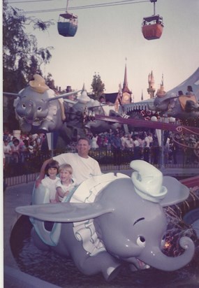 First trip to Disneyland - Lou, Megan, and Ian