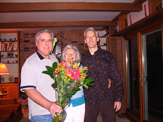 Mom's Birthday 2011 with Steve & Jeff