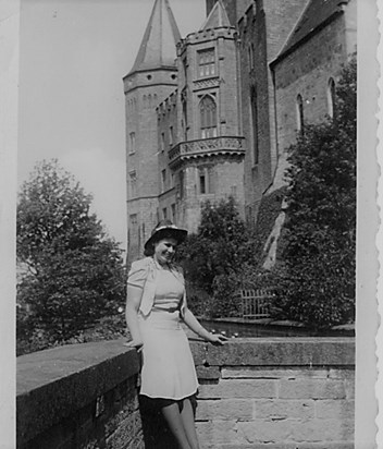 Frances at Castle in Germany