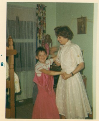 Jeff & Mom dancing in Detroit Home 1968