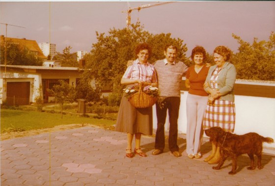 Sister Annie, Brother Hans, Frances, Sister Katie & Beano - 1979 Iserlohn Germany