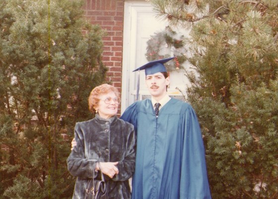 Frances & Son Jeff Graduating from University of Michigan with BSI&SE 1984