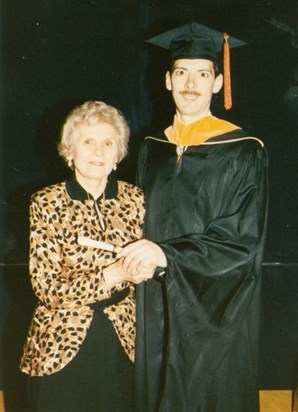 Frances & Son Jeff Graduating from the University of Michigan with MSE1991