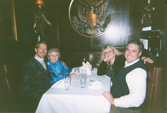 Moms Birthday Capital Grill Nov 2003 - Jeff+Mom+Maria+Steve