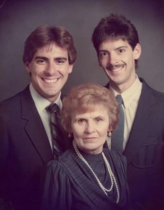 Mom, Steve & Jeff portrait taken in approximately 1980