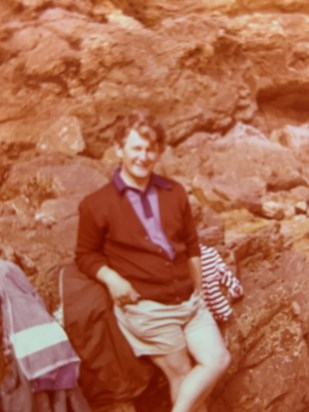 On the rocks, holidaying in the early 1980s