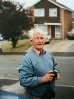 Trevor taking photos in Green Leys