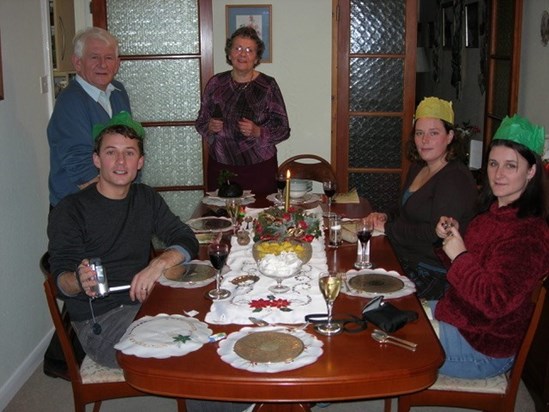 Trevor and family, Christmas 2005