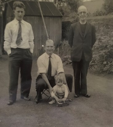 3 generations - Trevor, his father, his half-brother Ray and nephew Roderick