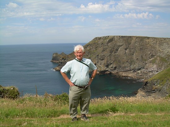 Trev on the Cornish Coast, 2015