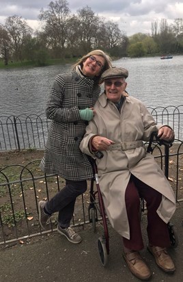 my favourite photo of Dad & I on his 92nd birthday 2018. Forever in my heart x