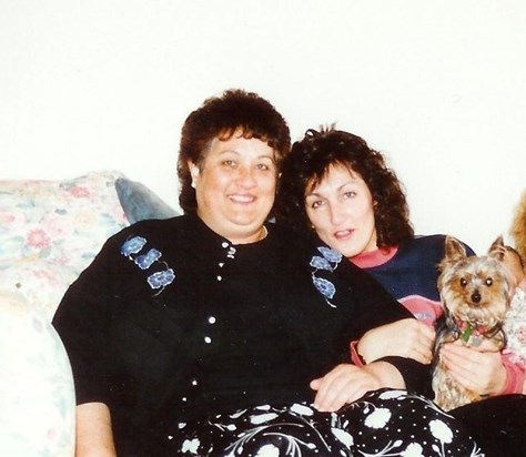 Pat with sister Jacqueline