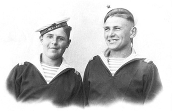 in the navy, c. 1950