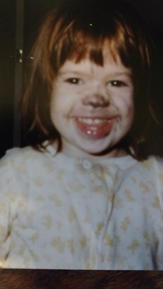 Shana found a magic marker--Age 2.5 1979