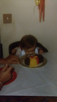 First birthday! Who has time for a fork!