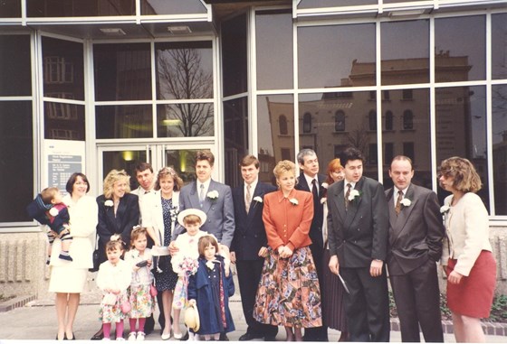 Wedding day - Family group photograph