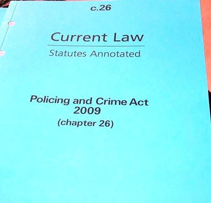 Annotated UK Policing and Crime Act 2009