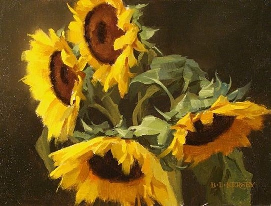 painted sunflowers
