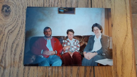 Martin, Judith and Meg 1995, had been corresponding for a couple of years before this,  never proved out WELLMAN link but always believe he fits in somewhere.  God Bless.