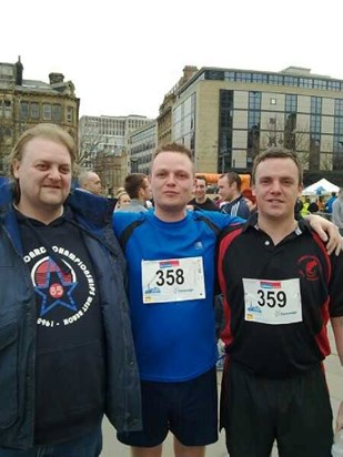 Taken on the day of the run for Matthew