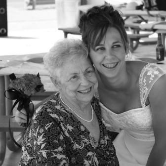 Grammie and Amanda on her wedding day