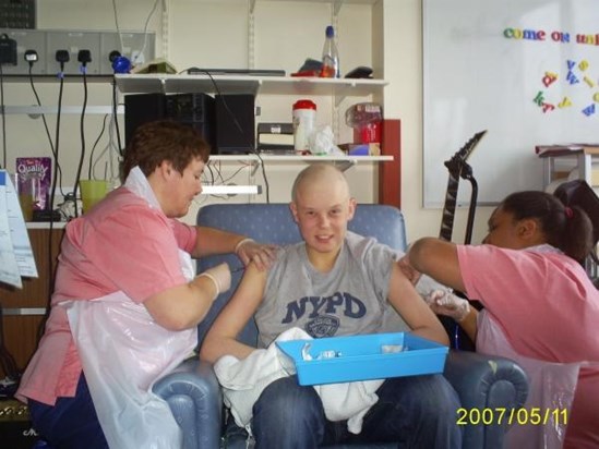 Chads bone marrow transplant 11th May 2007