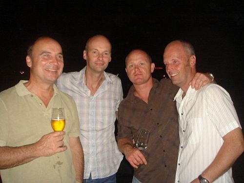 2007 IN MORAIRA - GERRY, RICHARD, DAVE AND GRAHAM.