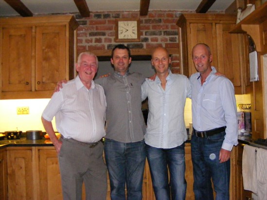 THE HANNA BOYS IN AUGUST 2009 - JOHN, STEWART, DICKIE AND GRAHAM. THIS IS A VERY SPECIAL PHOTOGRAPH FOR ME. GOD BLESS YOU DICKIE XXX
