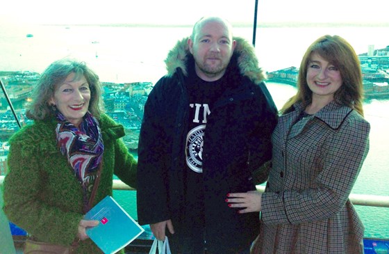 At the top of The Spinnaker Tower 2015