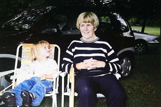 2003 Lotherton Hall with her granddaughter