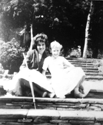 Patricia and younger sister Anne