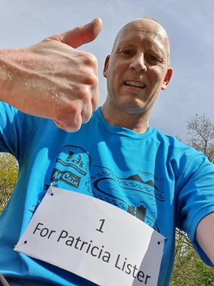 Andy Moore - half marathon in memory of Patricia