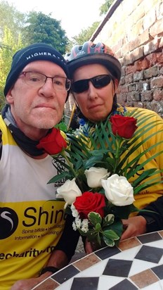Paula and John - half marathon in memory of Patricia