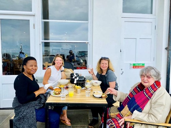 Mum enjoying Whitstable 