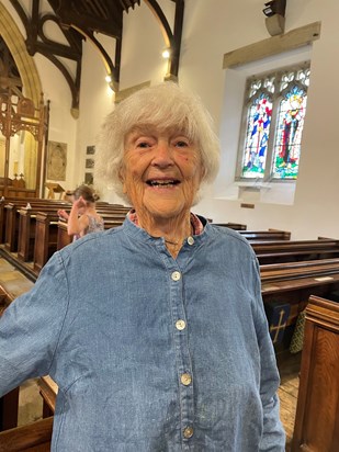 Felicity in Holy Trinity Church Crockham Hill Sept 2023