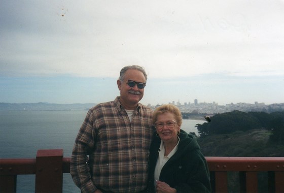 Don and Mom near Golden Gate Bridge 1998