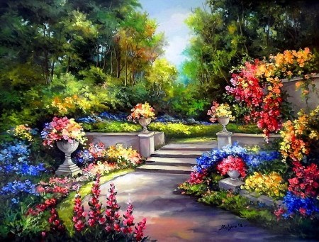 A beautiful garden for you gran