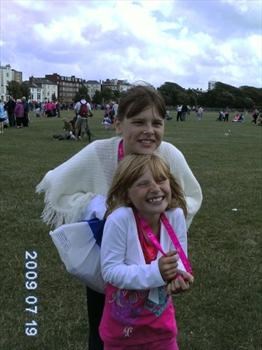 Luci and Emmy completed the 2009 race for life for there mum x