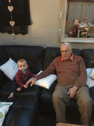 Dave and Great grandson Oakley George 