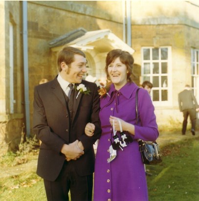 Andrew & Sue's wedding. November 1971