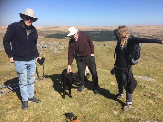 Sunny Dartmoor 2020 - Clive, Bill,  Joanna