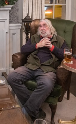 Bill in his favourite chair in the Great Western