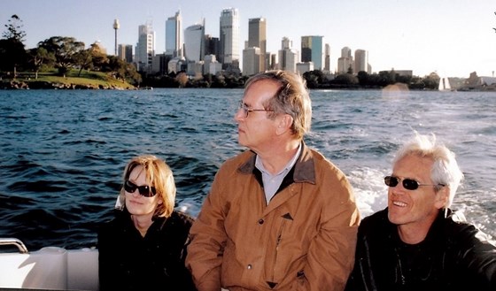 On Ben's boat with Rachel and Steve - Sydney Harbour - 2005