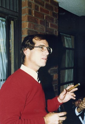 Neil at 10th anniversary celebration  for fellow staffers circa 1986