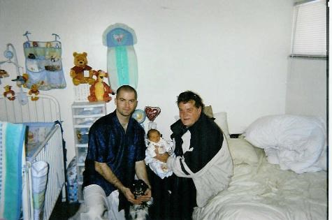 Chris, Baby Brandon and David