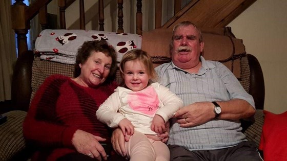 Night nan and big grandad with Annalise