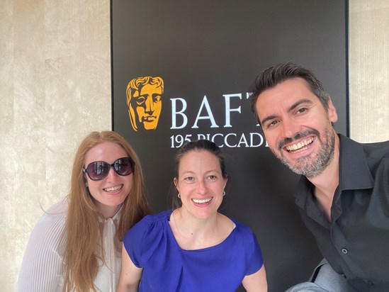 Charlene, Andy Howells and Inés after a UMF meeting in London. She's smiling as always :)