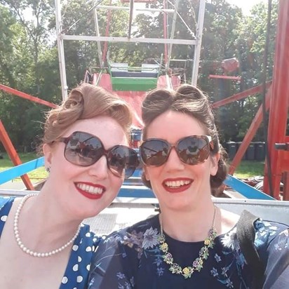 Me and charlene at the nostalgia festival, we had the most amazing time dancing and dressing up like the 50s 