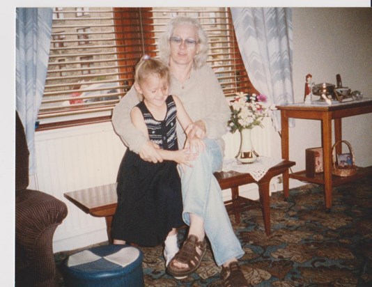 Mum with Milly 1996