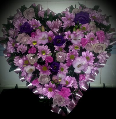 Beautiful flower tribute from Auntie B...xx
